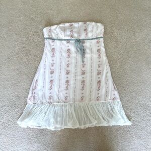 Princess Polly White Flora Mini Dress